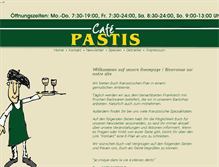 Tablet Screenshot of cafepastis-zw.de